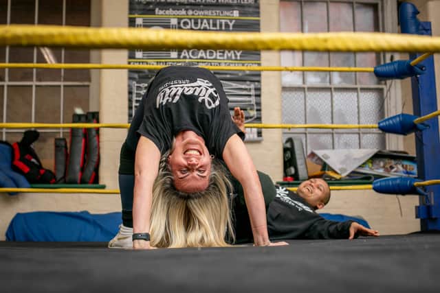 Rishi Ghosh and his wife Lisa Marie Ghosh have set up a alternative way to spend Valentine's Day - wrestling with your loved ones at Quality Wrestling Academy.