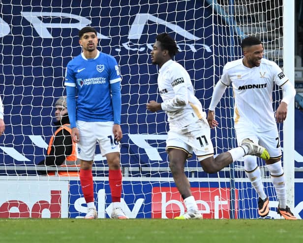 Pompey fell to late Sheffield United defeat today. Pic: Graham Hunt/ProSportsImages