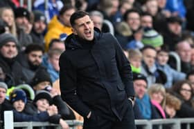 Pompey boss John Mousinho. Pic: Graham Hunt/ProSportsImages