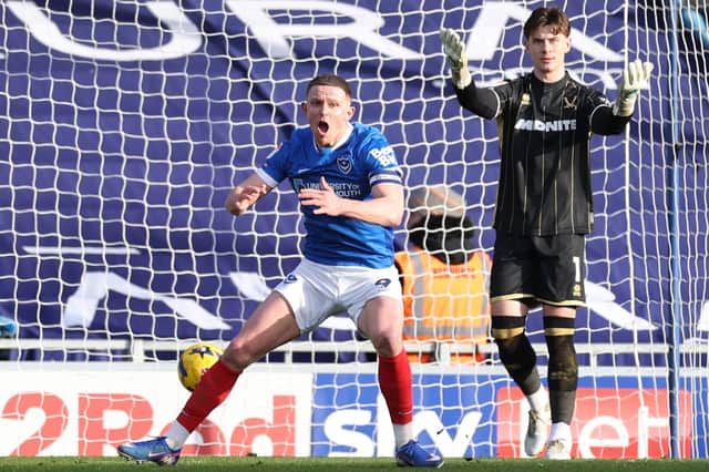 According to Rich Hughes, Pompey wanted to sign another centre-forward to rival Colby Bishop. Picture: Steven Paston/PA Wire.
