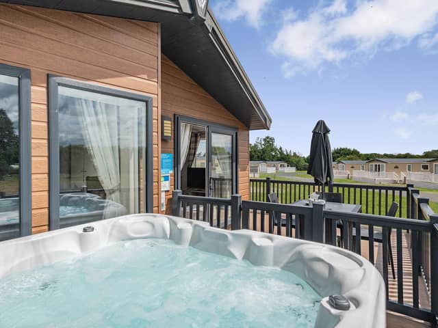 Leap into the hot tub the moment you arrive