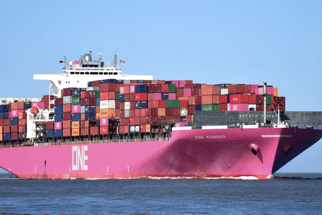 A fire was reported on the cargo ship One Humber off the coast of Gosport over the weekend.