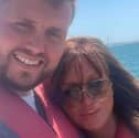 Lewis McClelland, left, has had multiple surgeries in the aftermath of his crash in Thailand.