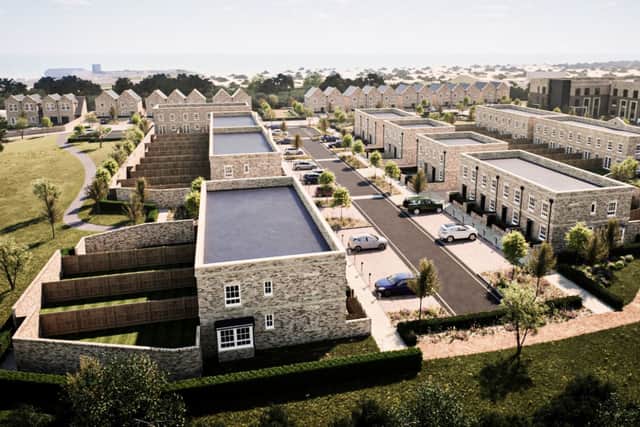 The revamped plans for Browndown Training Camp in Gosport, which includes 57 homes rather than 80.