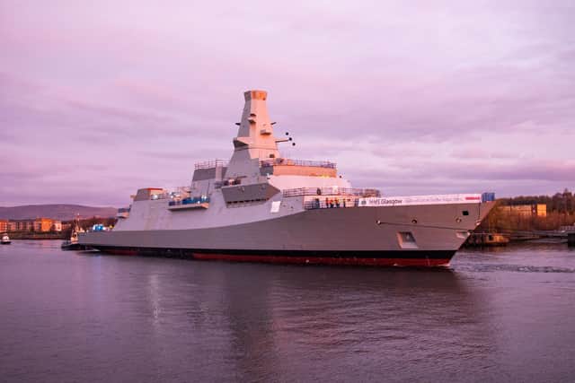 Type 26 frigate HMS Glasgow sailing. She will soon be joining the Royal Navy fleet, with timeframes being given for when they will bolster the force.