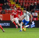 Gustavo Caballero was handed his first Pompey start in Tuesday night's 3-1 win at Charlton. Picture: Toyin Oshodi/ProSportsImages