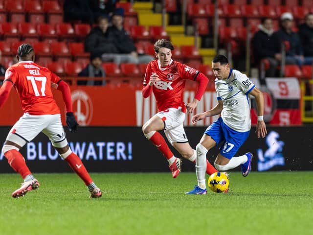 Gustavo Caballero was handed his first Pompey start in Tuesday night's 3-1 win at Charlton. Picture: Toyin Oshodi/ProSportsImages