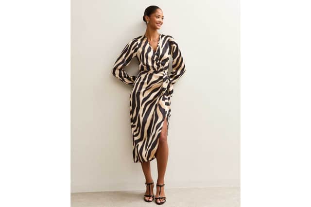New Look zebra print midi dress