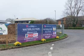 Signs have appeared in Waterlooville confirming a new Aldi, Costa and KFC will open this year.