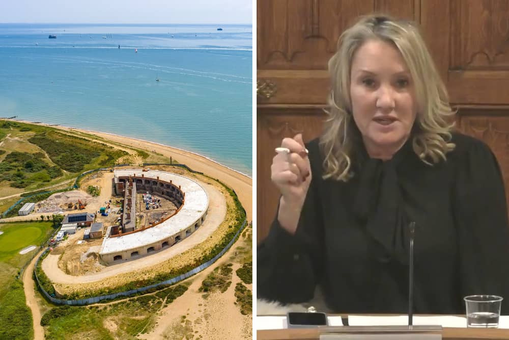 Dame Caroline Dinenage, Conservative MP for Gosport, said military heritage sites can hold the key to solving the housing shortage. She cited Fort Gilkicker as an example.