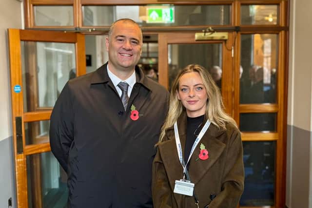 Emily Strudwick and Lee Tindall