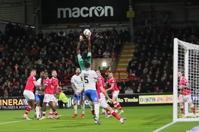Pompey on the attack at Wrexham.