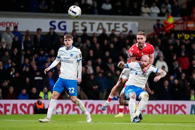 Zak Swanson was Pompey's Man of the Match at Wrexham