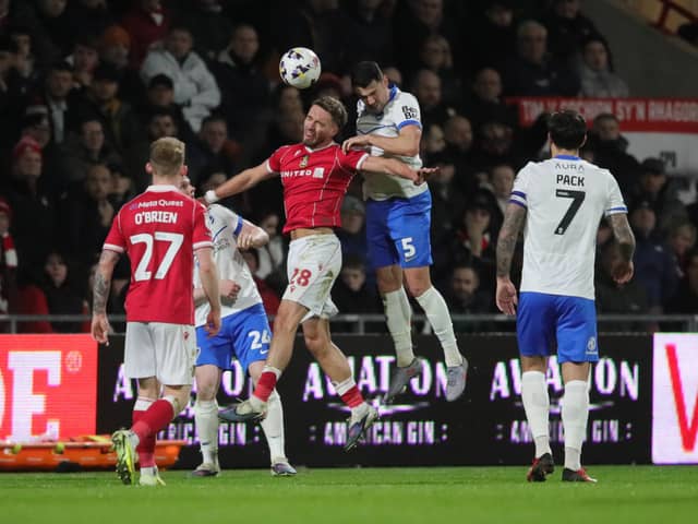 Pompey's Regan Poole against Wrexham. Pic: Alun Roberts/ProSportsImages