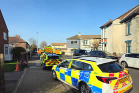 Police have closed off the streets around North End Avenue on Wednesday, February 25.