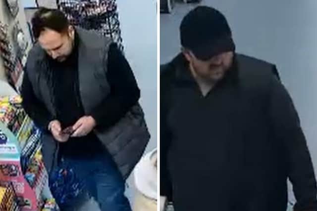Police wish to speak to these two men after £242 worth of WiFi extenders were stolen from B&M in Fareham.