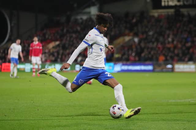 Harvey Blair is recalled to Pompey’s side against Hull. Picture: Alun Roberts/ProSportsImages