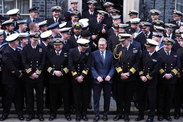 Royal Navy sailors who deployed on HMS Prince of Wales, HMS Dauntless, and the UK Carrier Strike Group were invited to Number 10 Downing Street to be thanked by prime minister Sir Keir Starmer.