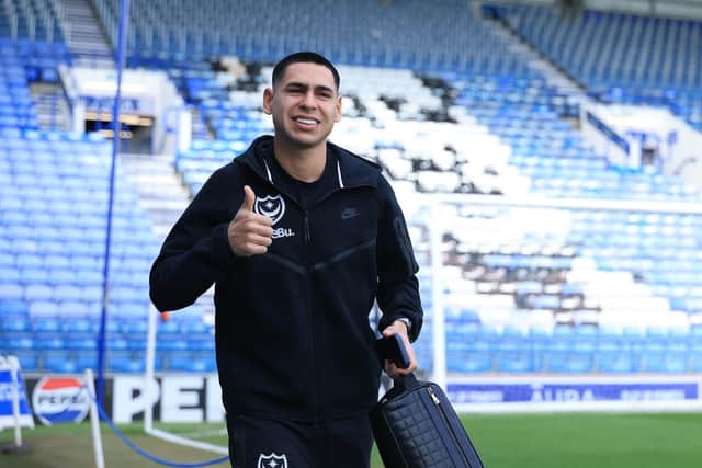 Gustavo Caballero has yet to make his full debut at Fratton Park following his deadline day arrival from Santos. Picture: Simon Roe/ProSportsImages