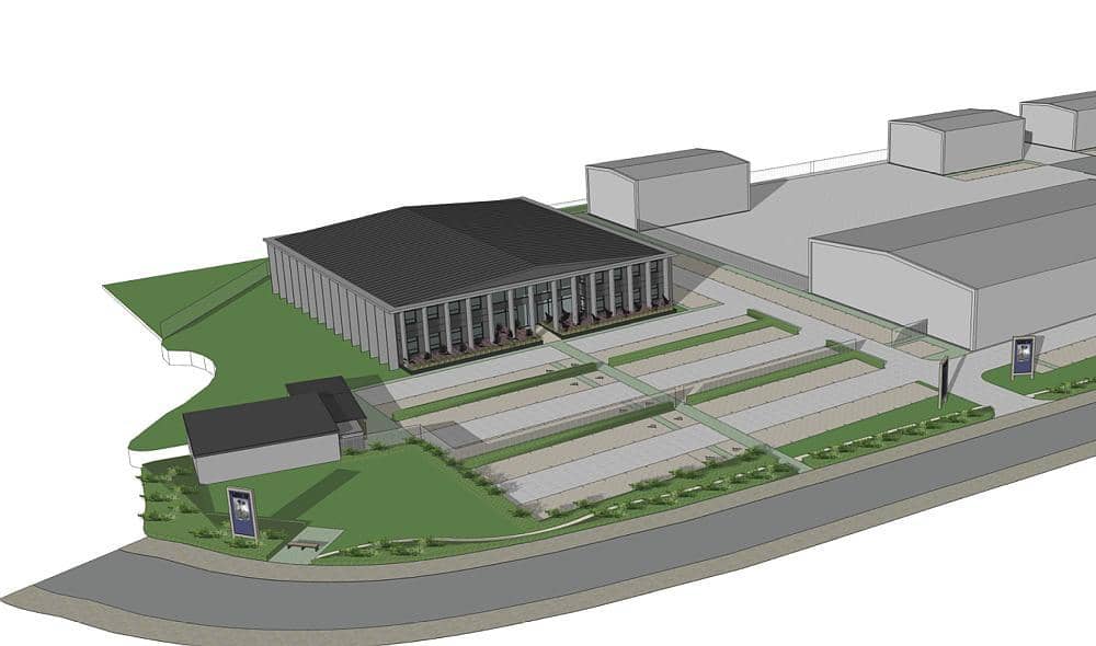 Proposed office and industrial scheme for Daedalus Waterfront