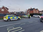 A police car was involved in a collision last night which saw it leave the road and collide with a green cabinet. A number of homes in Denmead are without internet as a result.