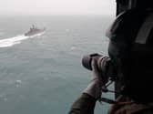 Prime minister Sir Keir Starmer has announced that British forces will start seizing Russian shadow fleet ships. Pictured: HMS Tyne tracks RFN Aleksandr Otrakovsky, which was protecting illicit cargo ships.
