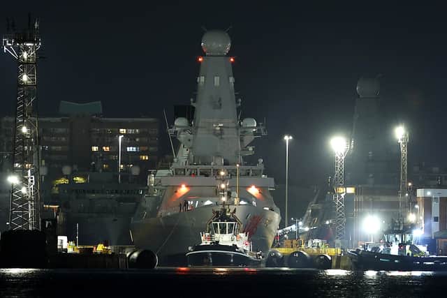 HMS Dragon at HMNB Portsmouth ahead of being deployed to Cyprus on March 3, 2026.