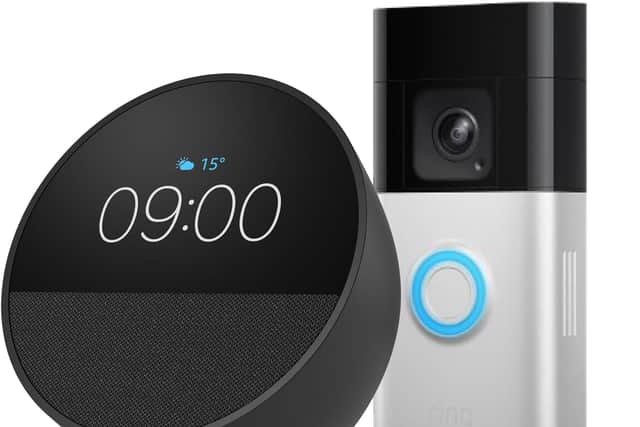 Echo Spot and Ring Battery Doorbell