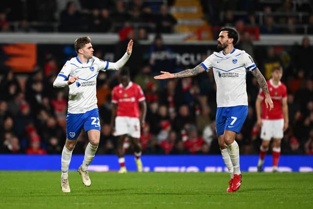 Zak Swanson and Marlon Pack are both out of contract at Fratton Park this summer. Picture: Gareth Copley/Getty Images