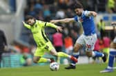 Conor Chaplin tangles with Blackburn's Eiran Cashin in the 1-1 draw. Picture: Paul Thompson/ProSportsImages