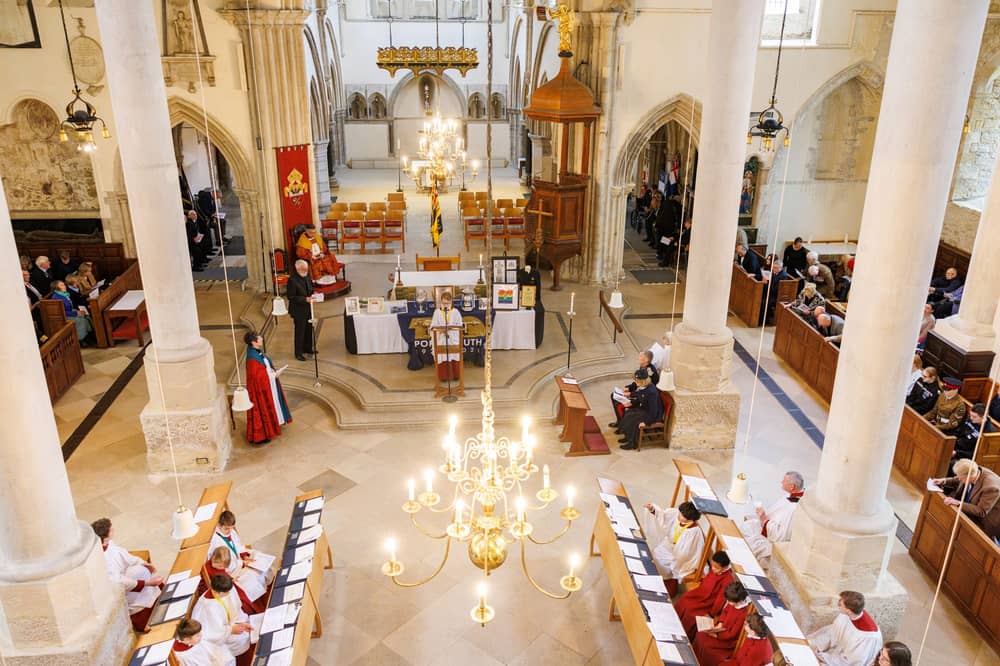 Bishop of Portsmouth Jonathan Frost at the Portsmouth100 Centenary Civic Service. Picture: Marcin Jedrysiak