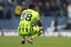 Ebou Adams reflects on Pompey conceding a 93rd-minute equaliser at Blackburn on Saturday. Picture: Paul Thompson/ProSportsImages