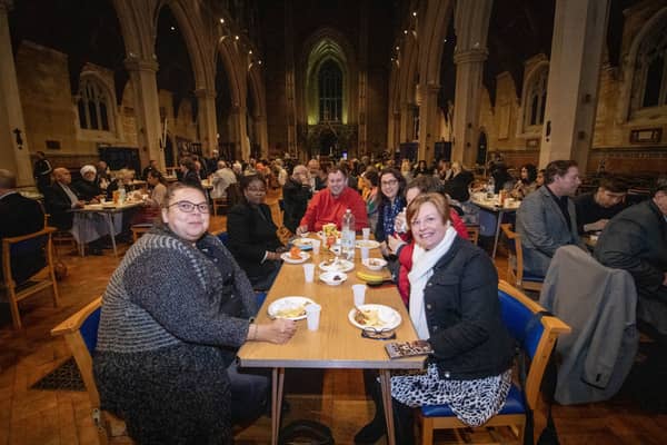 St Mary's Church in Fratton Road,  Portsmouth welcomed 200 people from all faiths and none, and who represent
the local community, on Monday 9th March 2026
Pictured: Visitors at the Ramadan event
Picture: Habibur Rahman