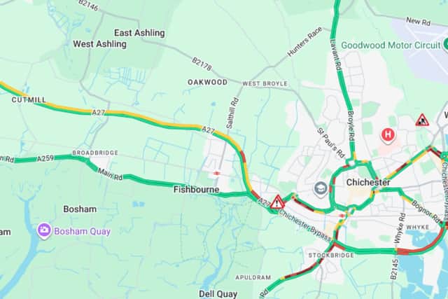 A27 crash on Tuesday, March 10