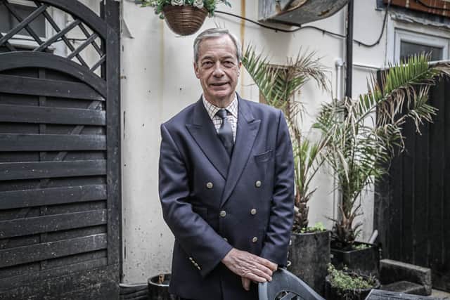 Nigel Farage at The Wellington Pub in Old Portsmouth.