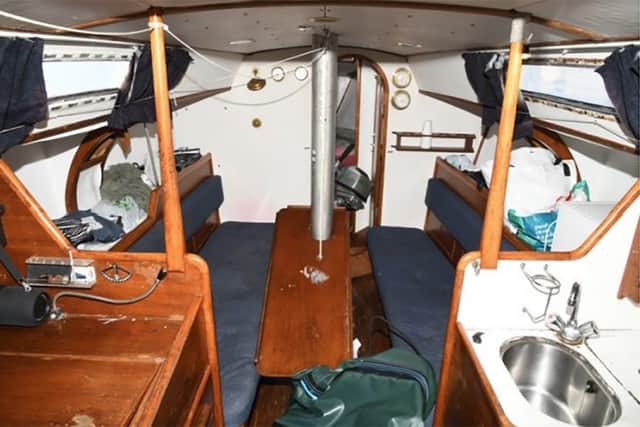 Uforia docked at Haslar Maria in Gosport. Two Ukrainian men who ran a "premium bespoke taxi service" smuggling migrants into the UK onboard a yacht have been jailed.