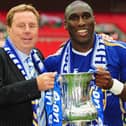 Harry Redknapp and Sol Campbell with the FA Cup after Pompey's 1-0 FA Cup final victory over Cardiff at Wembley in 2008.