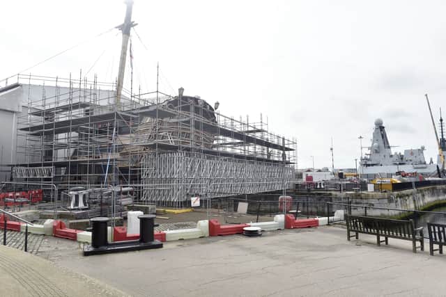 The latest stage of the project will see scaffolding encase the ship, with visitors being given the chance to see inside the vessel along the walkway. Demonstrations will be shown to the public so they can catch a glimpse of how the ship is being restored.