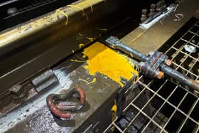  Network Rail to carry out urgent track repairs on a railway bridge on Sunday, March 15. 

Pictured: The broken wheel timber on Portcreek viaduct. 