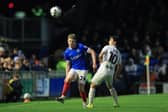 Terry Devlin struggled against Eom Ji-sung in the 2-1 defeat to Swanson. Picture: Simon Roe/ProSportsImages