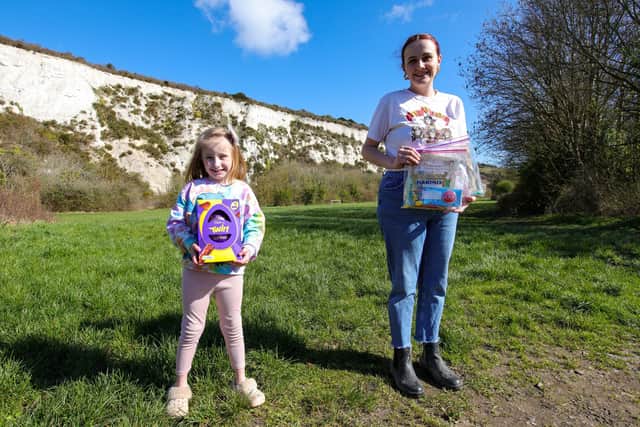 Courtney Jones kick started her 2026 by launching the Portsdown Hill Treasure Hunt which is a free, family friendly activity that takes place every weekend.

Pictured: Courtney Jones and her daughter, Levi-Rose, 6.

Picture: Chris Moorhouse (140326-02)