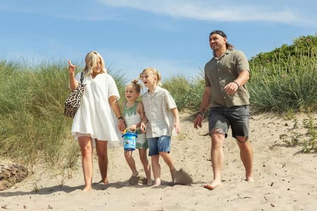 Sandy beaches are only part of the attraction at Sundrum Castle