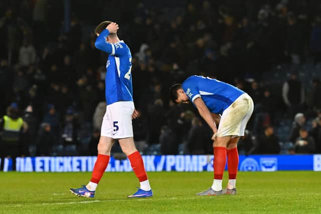 Pompey sit one point above the relegation zone.