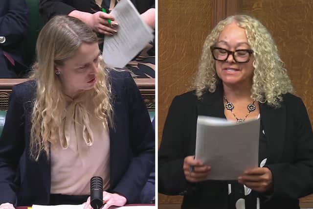 Talks to resolve industrial action within the Royal Fleet Auxiliary are ongoing amid a "recruitment and retention crisis". Pictured: Minister for veterans and people, Louise Sandher-Jones, and MP for Liverpool Riverside Kim Johnson.