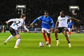 Milli Alli has made 14 appearances for Pompey since his loan move from Luton. Picture: Graham Hunt/ProSportsImages