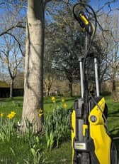 Stacey Solomon shared this photo of her Kärcher K 7 Power Flex pressure washer Premium Smart and said she 'can't wait to get home' to use it.