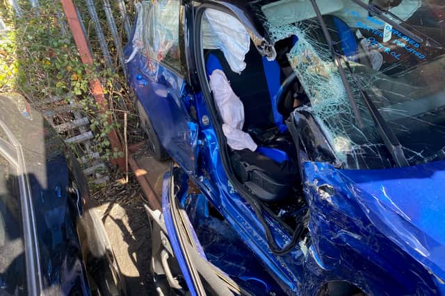 A 27-year-old has suffered serious injuries after being involved in a crash at a major roundabout in Waterlooville.