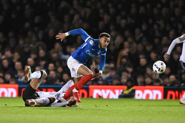 January signing Jacob Brown scored one goal during his time at Fratton Park. Picture: Graham Hunt/ProSportsImages