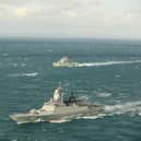 HMS Mersey and a Wildcat helicopter are monitoring Russian vessels in the English Channel