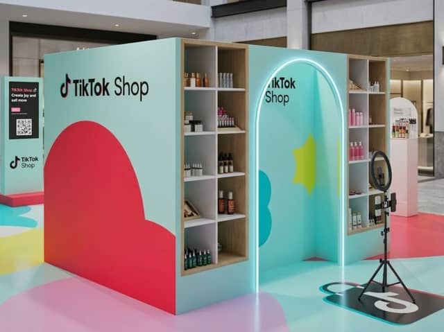 TikTok Shop's Spring Sale Pop-up is coming to one of the UK's best loved shopping centres - and bringing with it discounts of up to 70% off viral beauty, fashion, homeware and tech products. Photo by TikTok/Ready 10 PR.